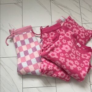 Cozy Pink and Purple Knit Set - PinkLily Size XL